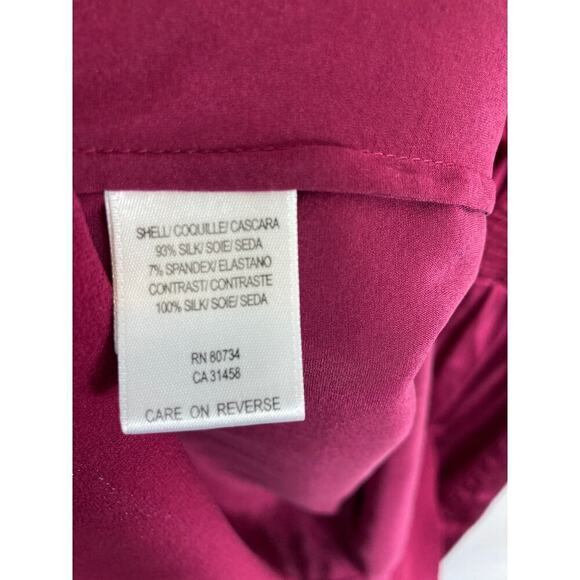 BCBGMAxazria Silk Babydoll Blouse Size Medium - Picture 4 of 6